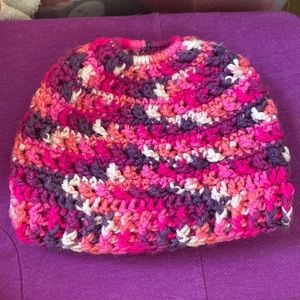 Messy bun hat! Handmade